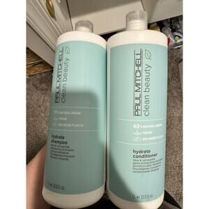 Paul Mitchell Shampoo and Conditioner Clean Beauty Vegan 33.8 fl oz bottles NWT